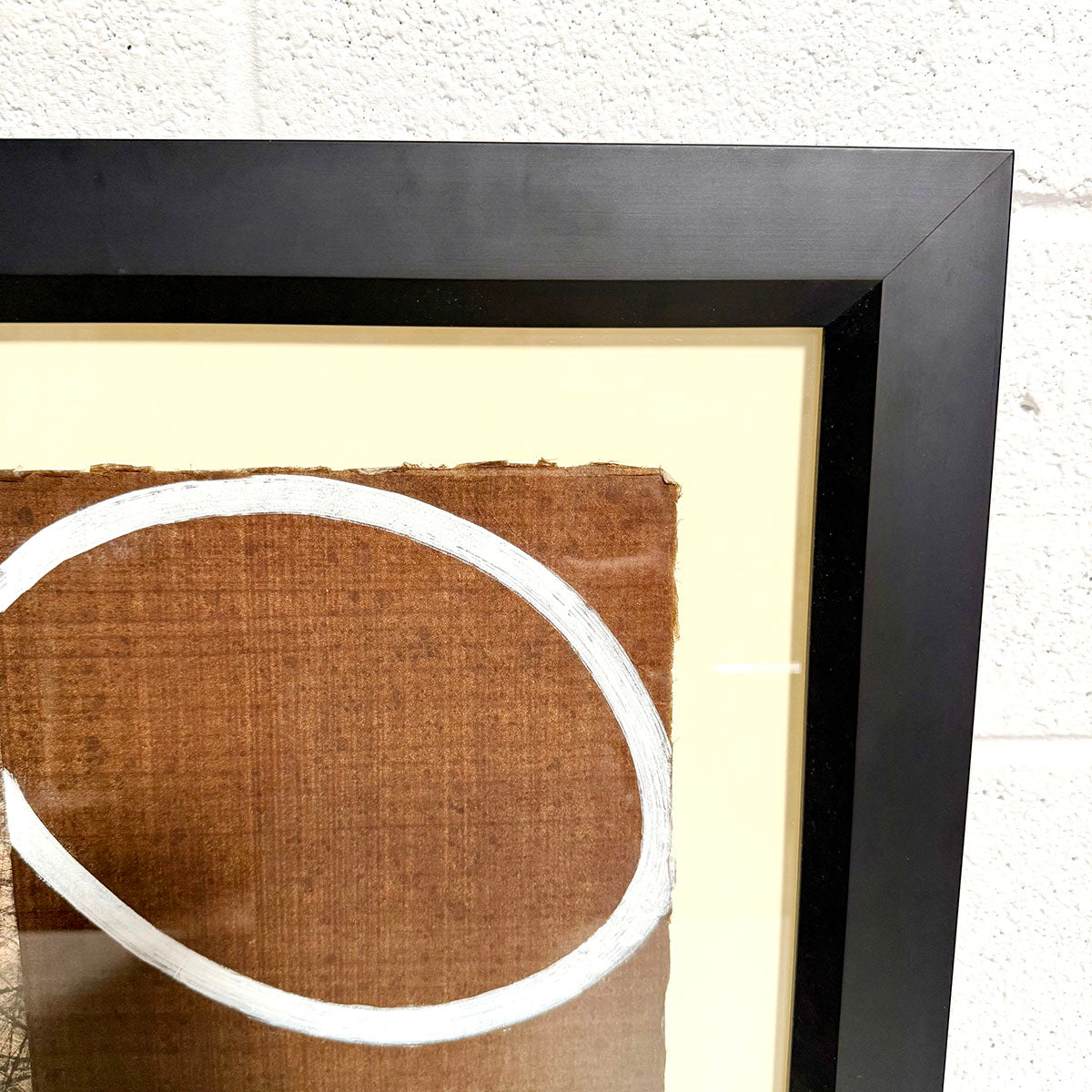 David Shapiro Mixed Media on Paper Painting framed