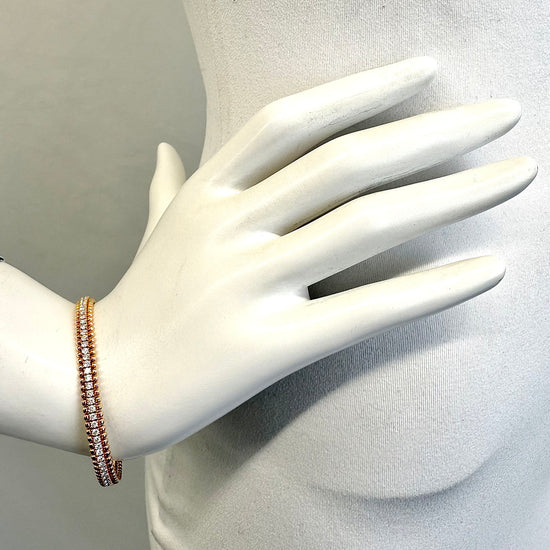 18K Gold Cuff Diamond Bracelet