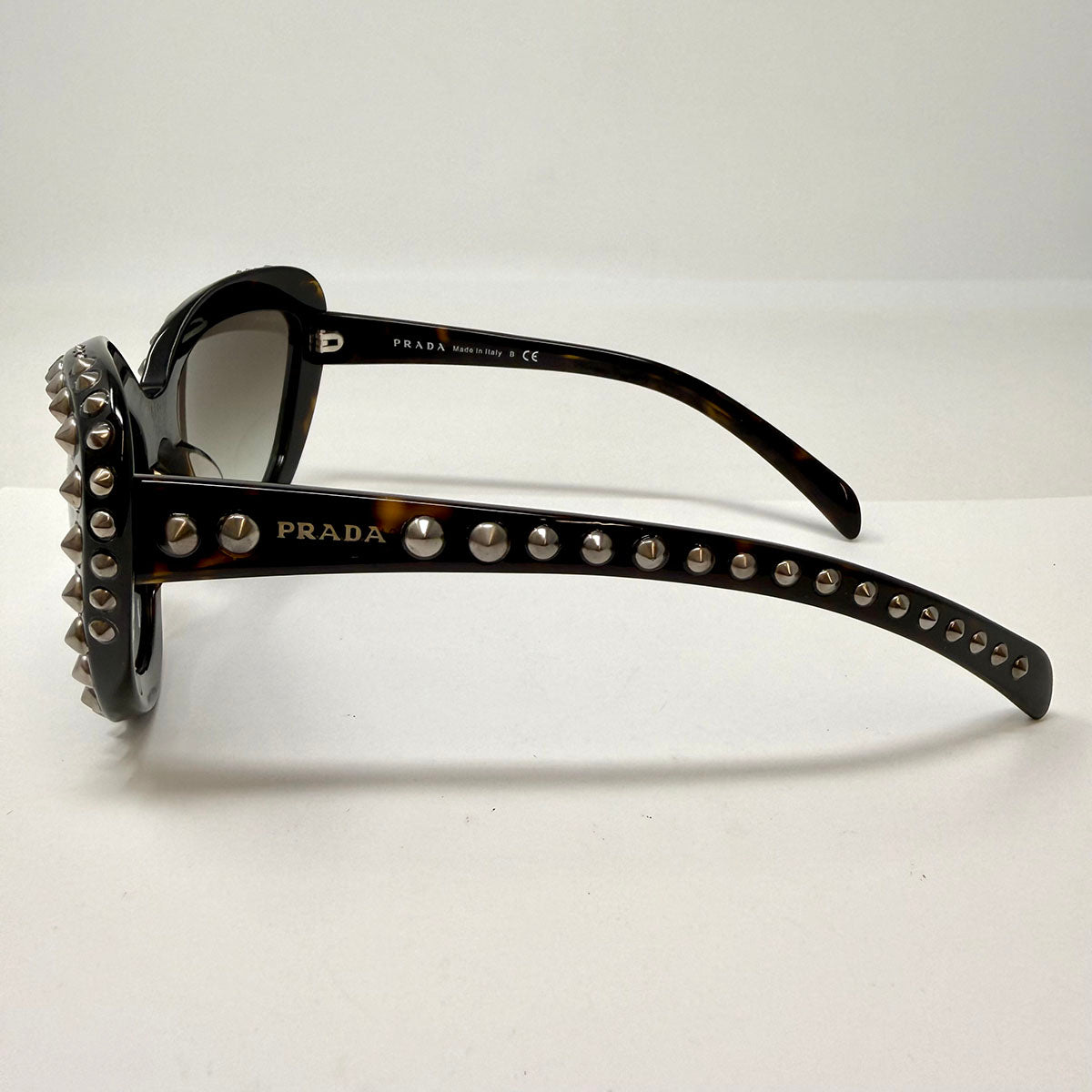 Prada Cat Eye Gradient Studded Sunglasses
