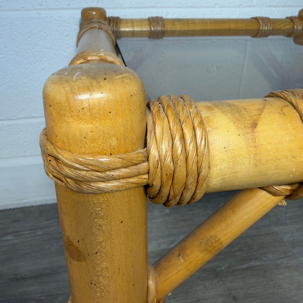 Bamboo Like Side Table
