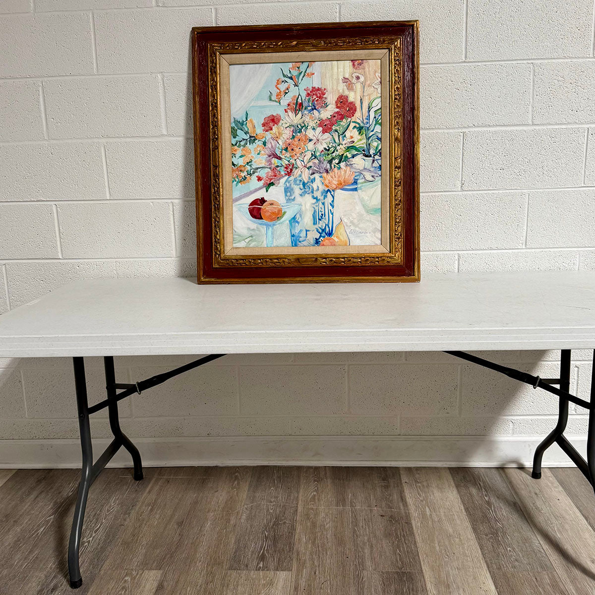 "Floral Still Life" Painting Signed