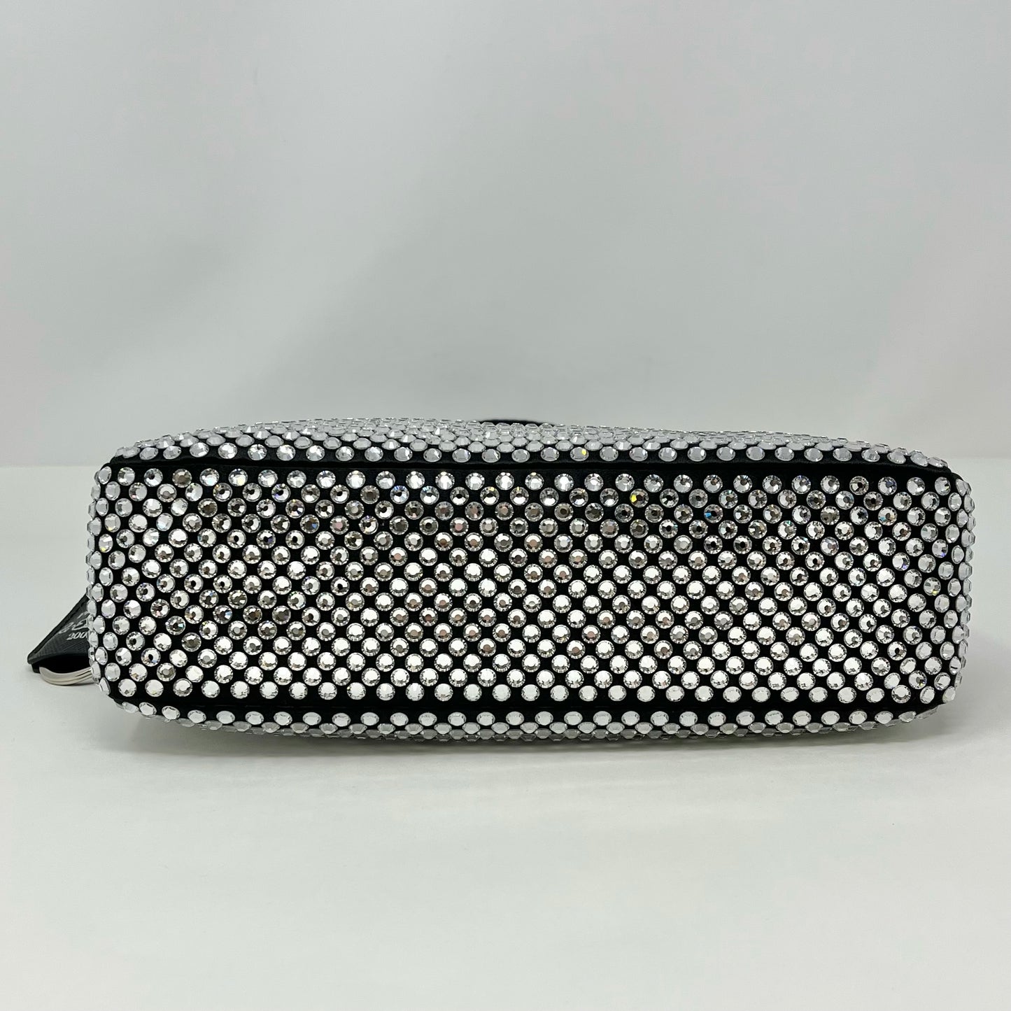Prada Re-Edition Black and Crystal Accent Hobo