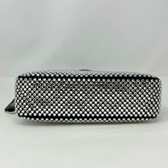 Prada Re-Edition Black and Crystal Accent Hobo