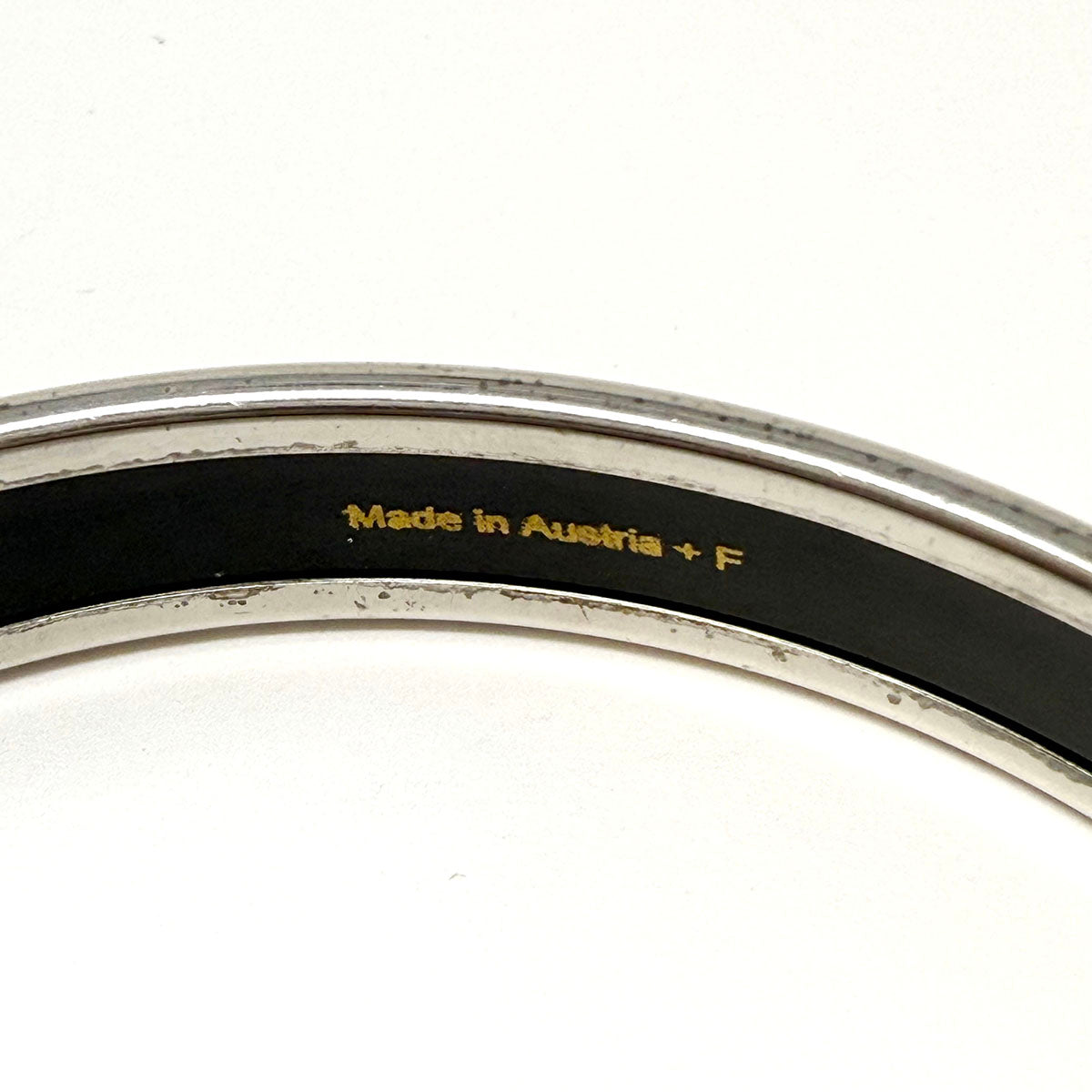 Hermes Narrow Enamel Bangle Bracelet