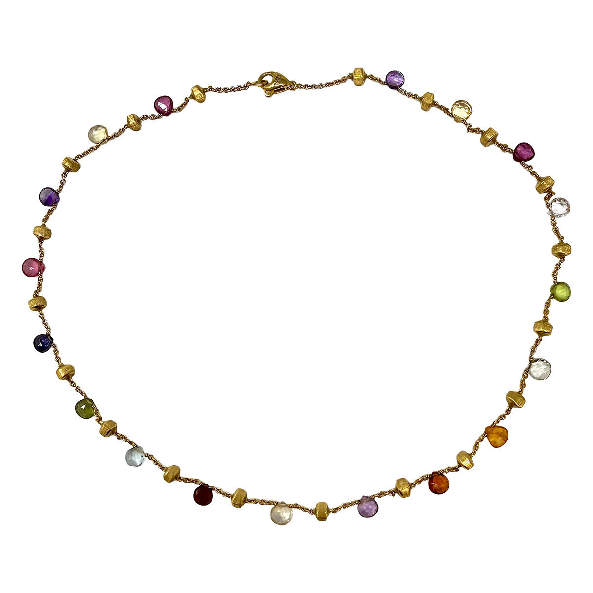 Marco Bicego 18K Gold Necklace with Semiprecious Stones