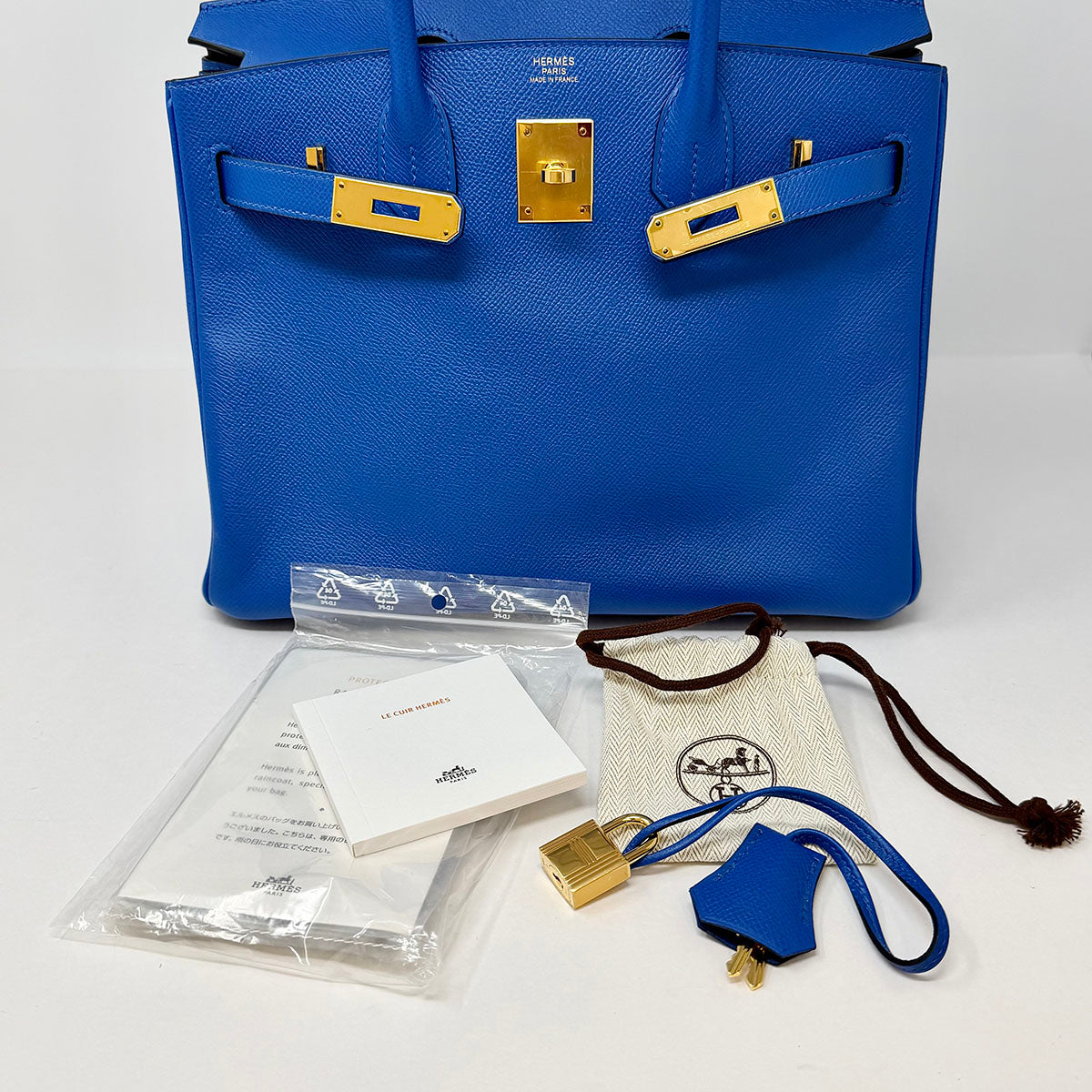 Hermes Epsom Birkin 30 Top Handle Bag