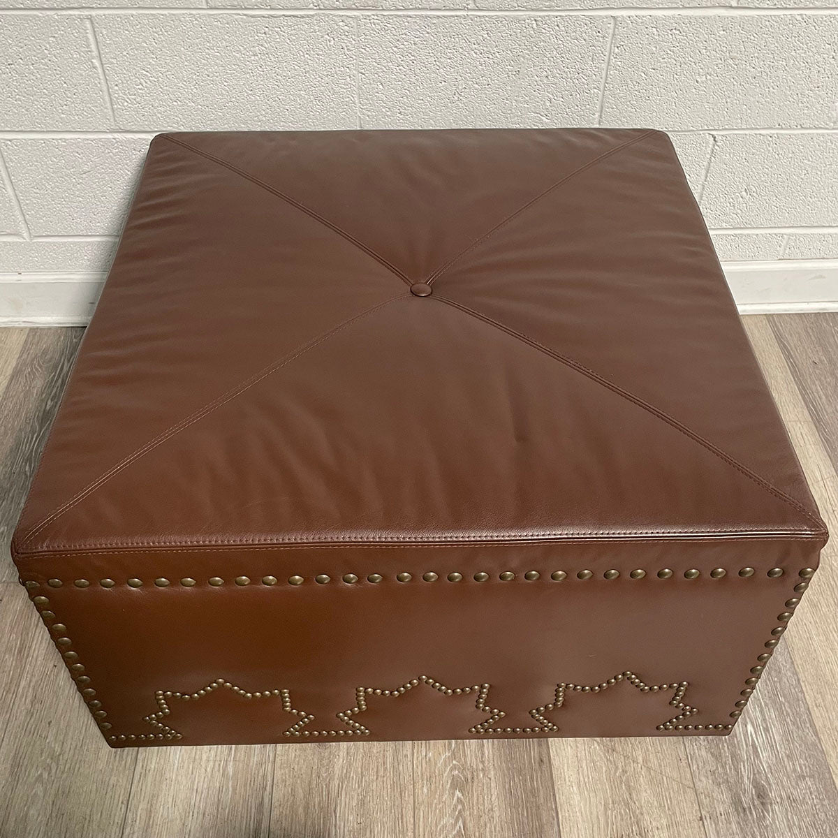 Leather Ottoman