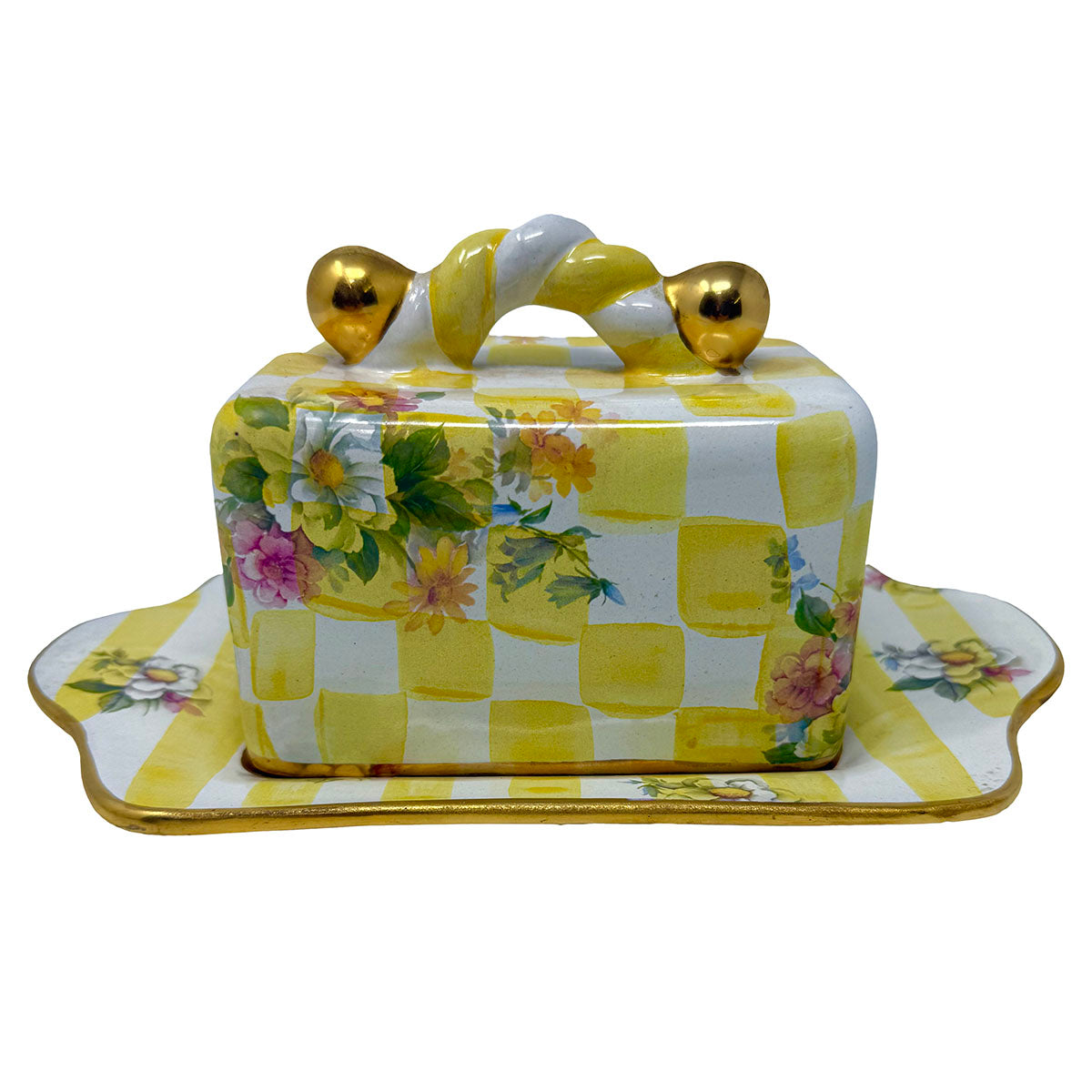 Lemon Curd Butterhouse Butter Dish with Cover