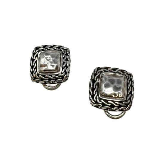 John Hardy Palu Sterling Classic Chain Clip-on Earrings