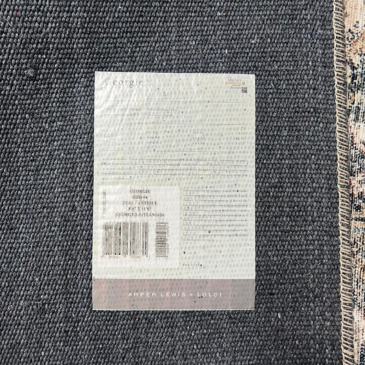Brown & Blue Area Rug
