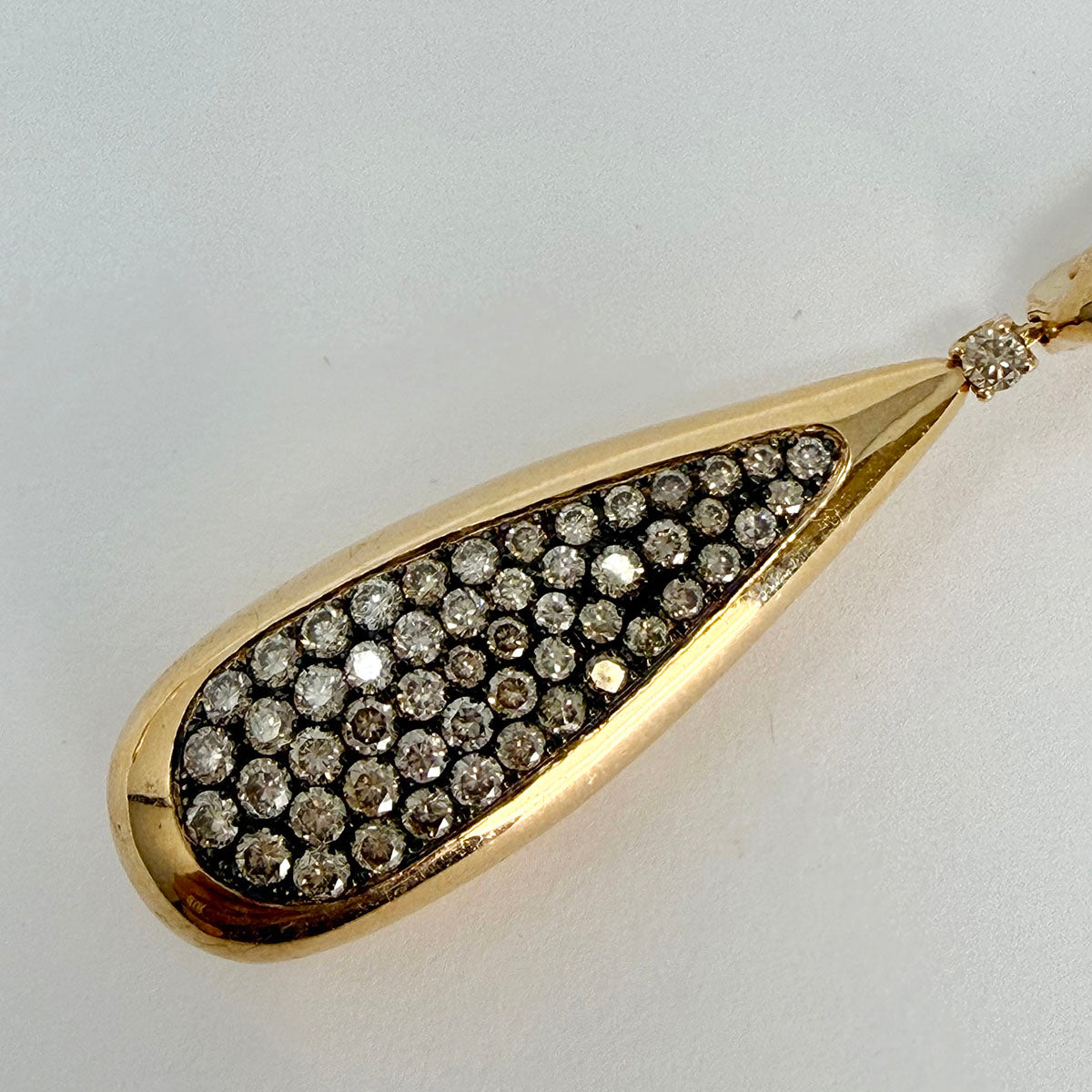 Damaso Martinez 18K Rose Gold Diamond Drop Earrings