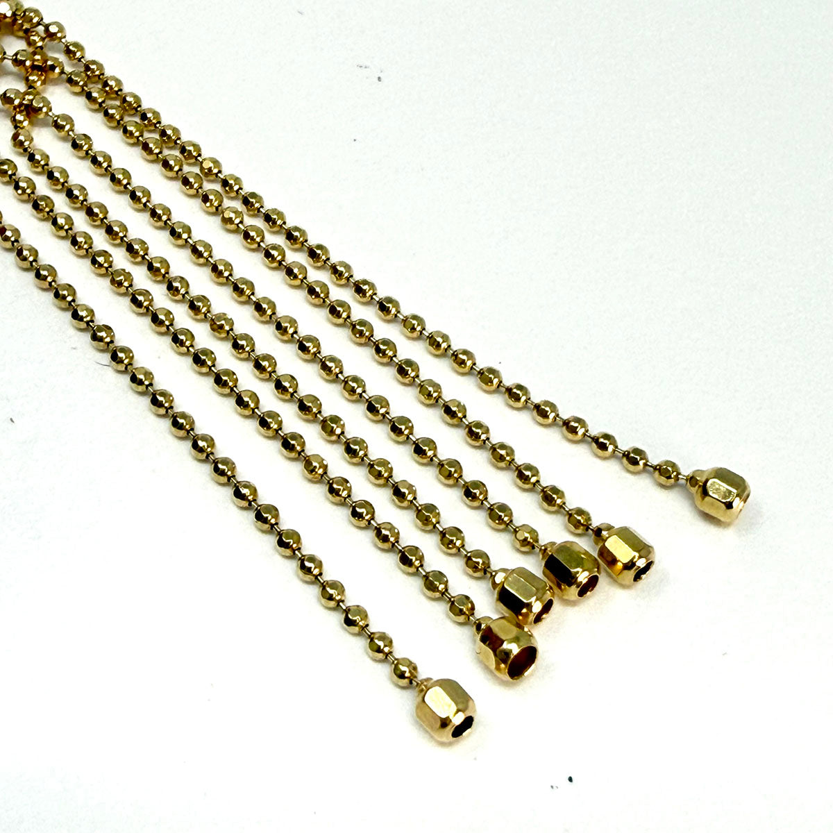 14K Woven Tassel Earrings