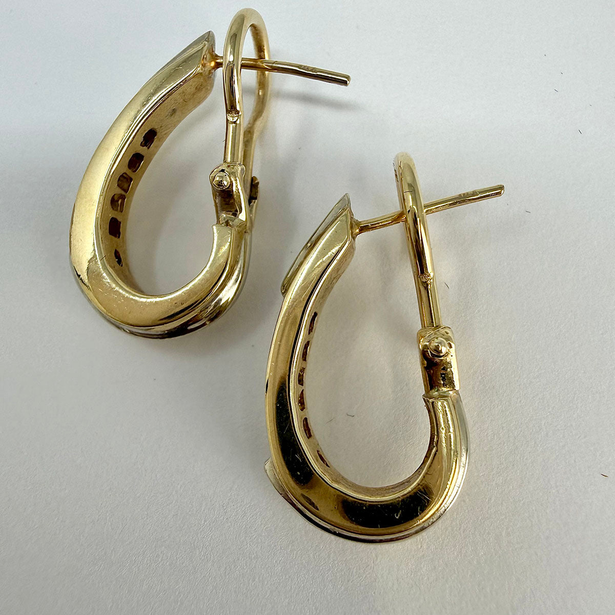 Diamond Hoop Earrings