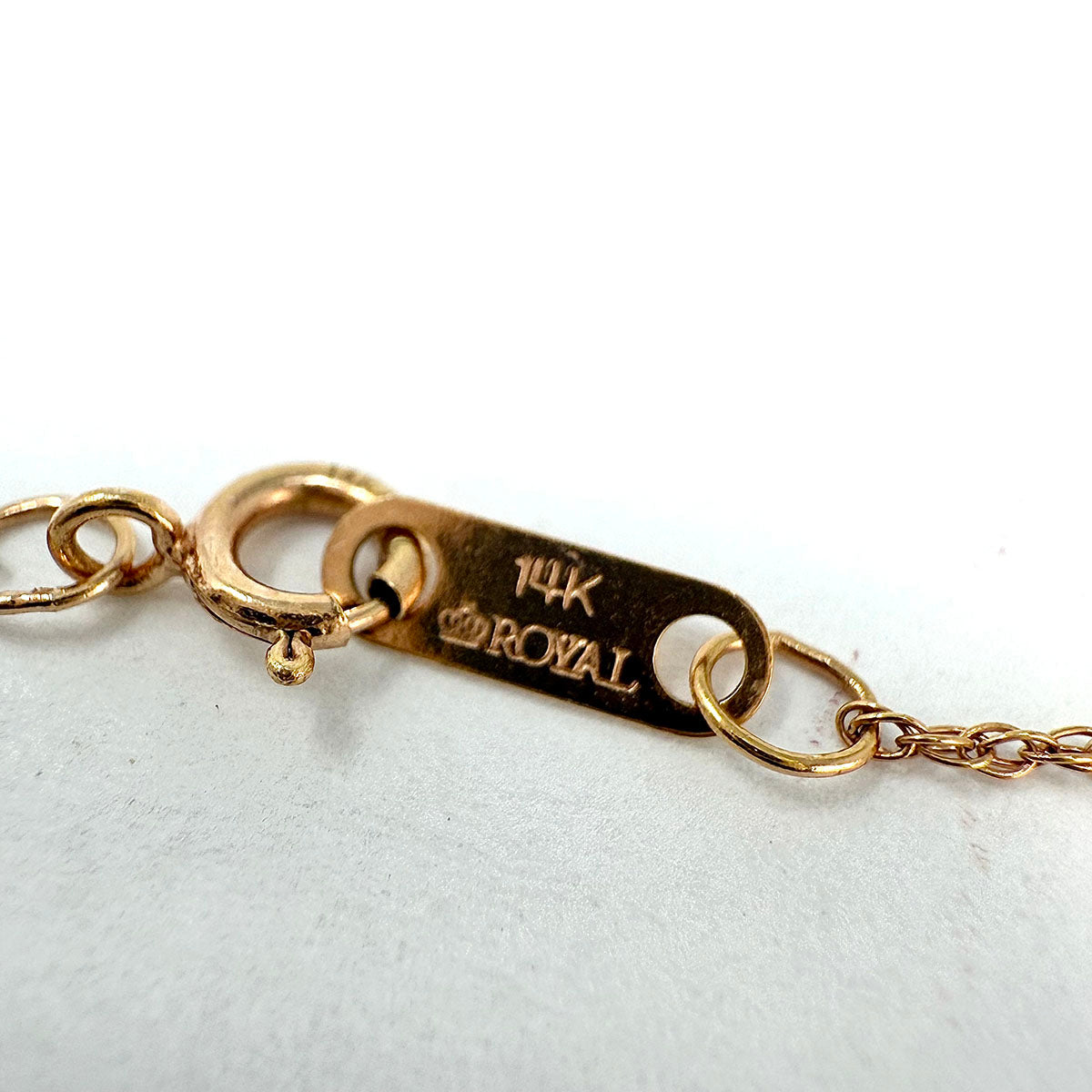 18K Rose Gold Open Diamond Pendant Necklace