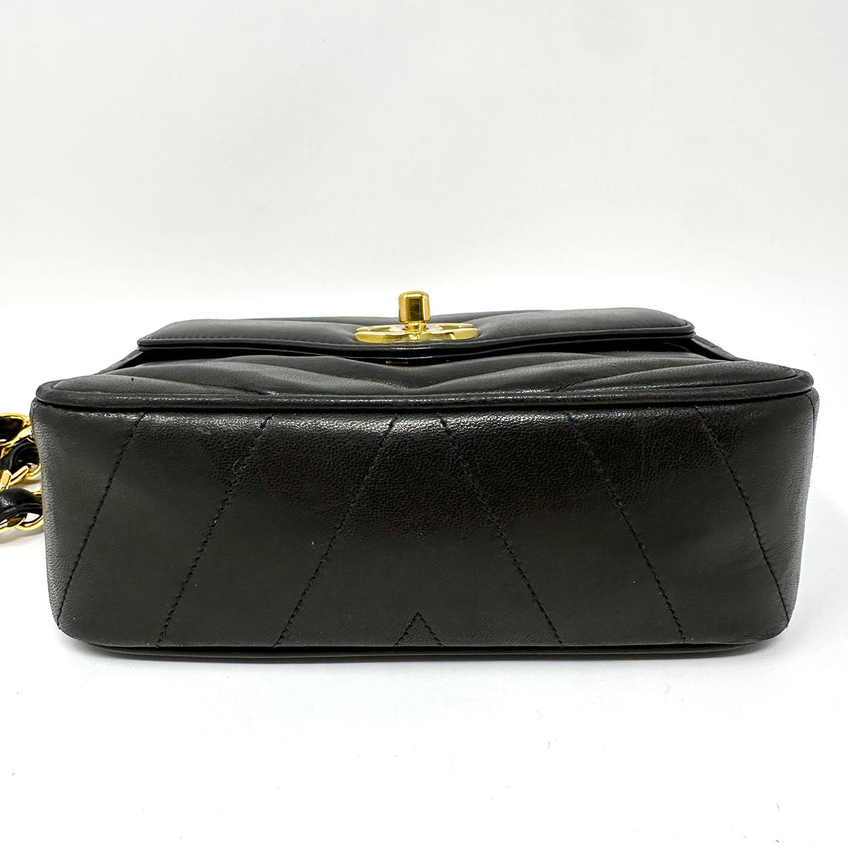 Chanel Vintage Chevron Shoulder Bag