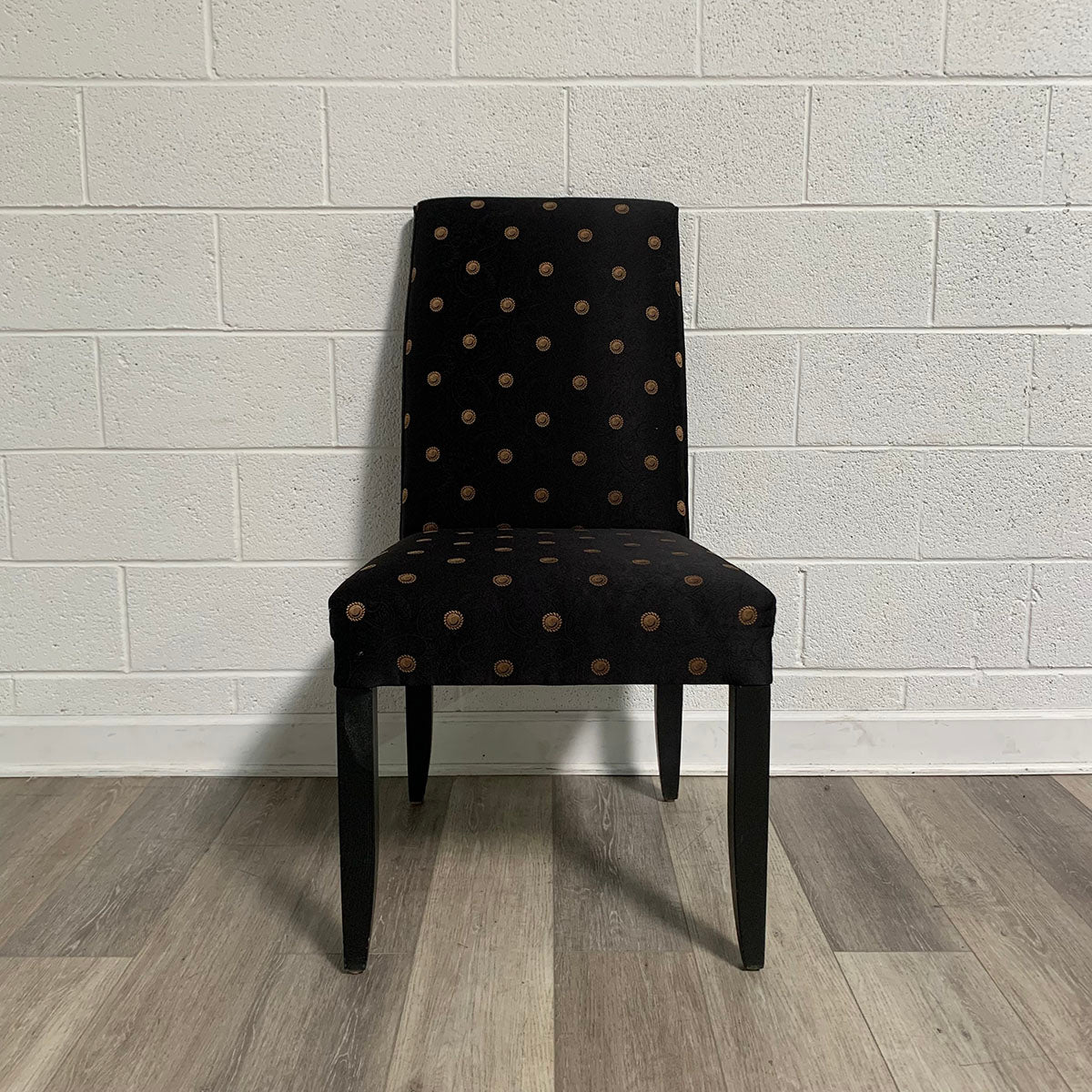 Set of Six Black Dining Chairs