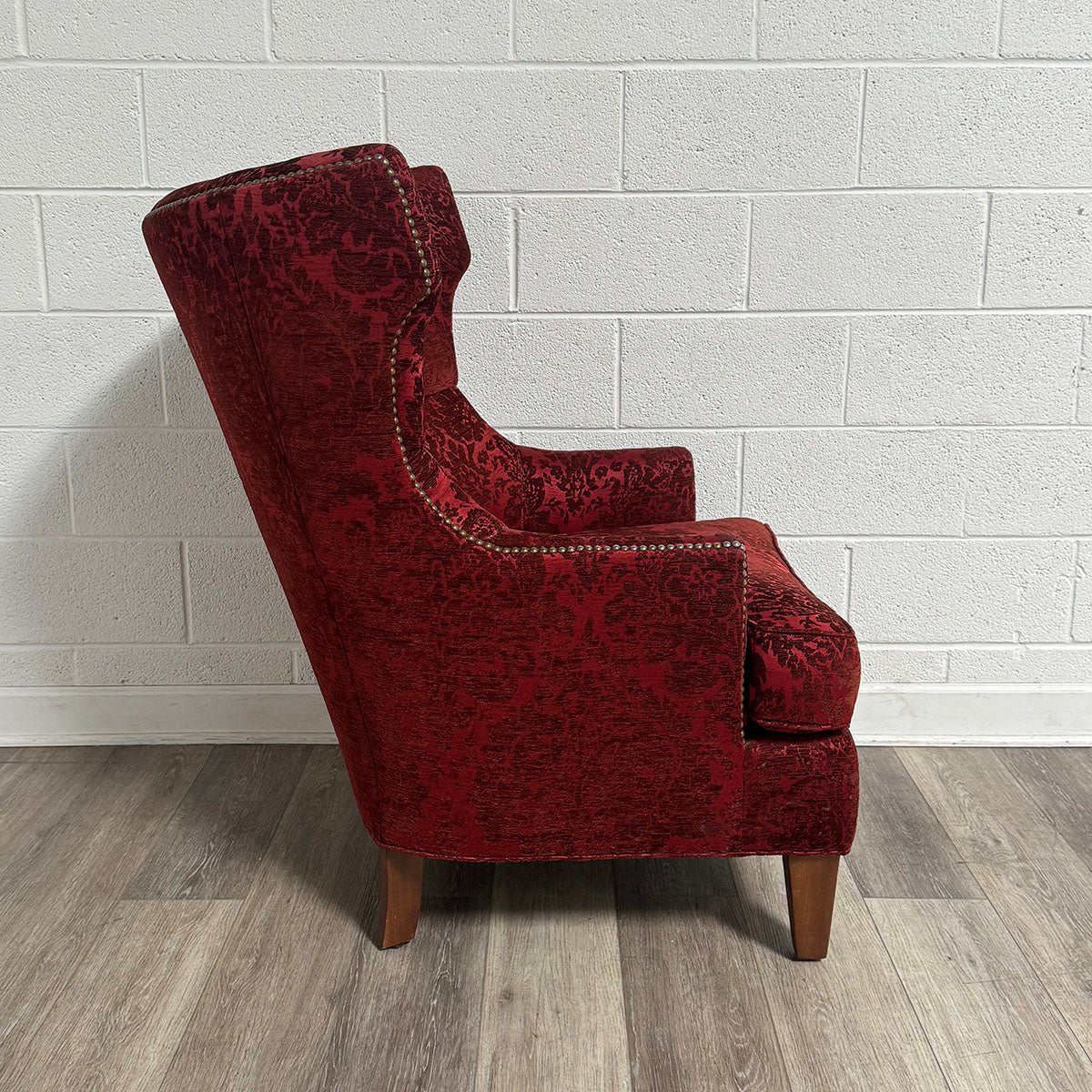 Pair Of Red Upholstered Chairs