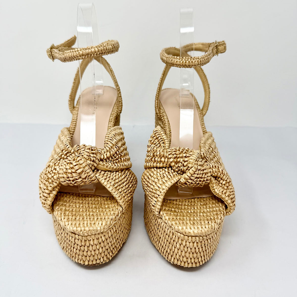 Loeffler Randall Liza Raffia Platform Sandals