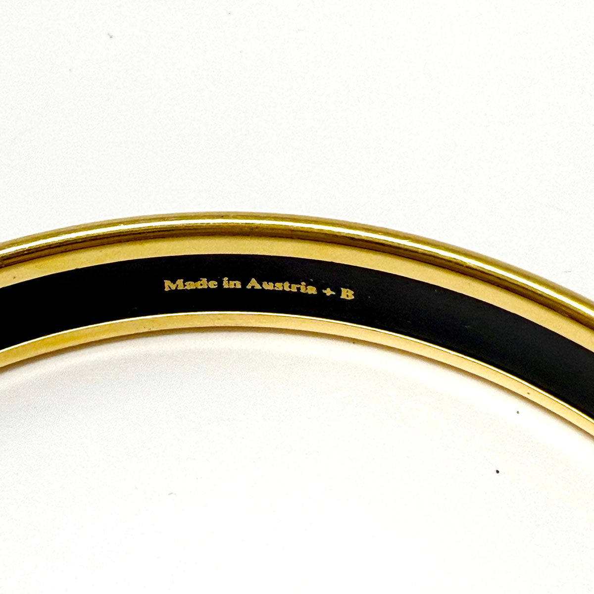 Hermes Narrow Enamel Bangle Bracelet
