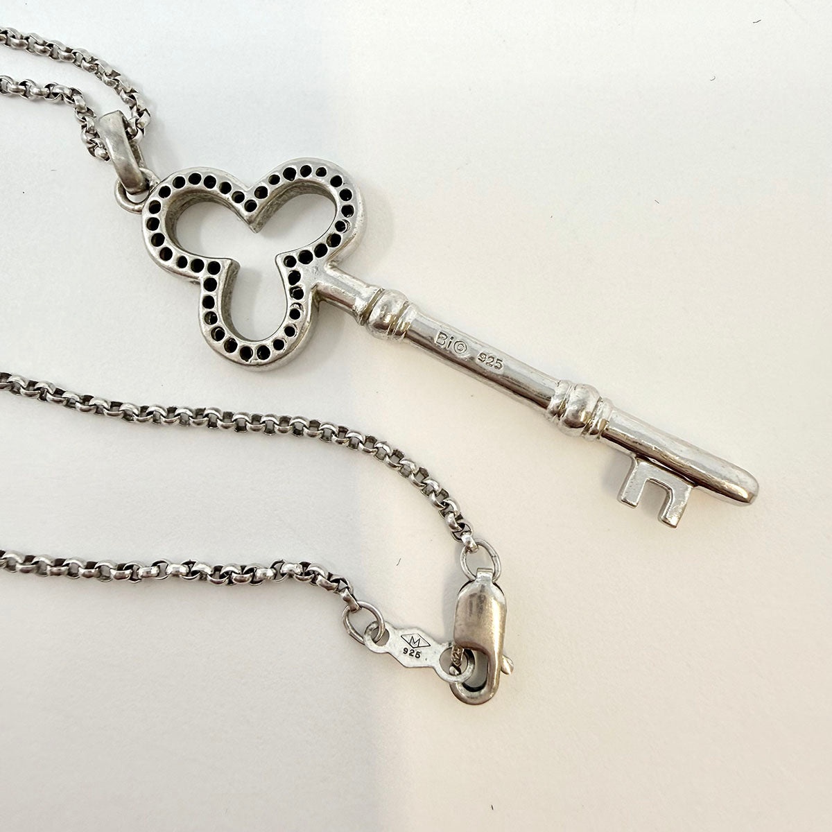 Diamond Key Pendant Necklace