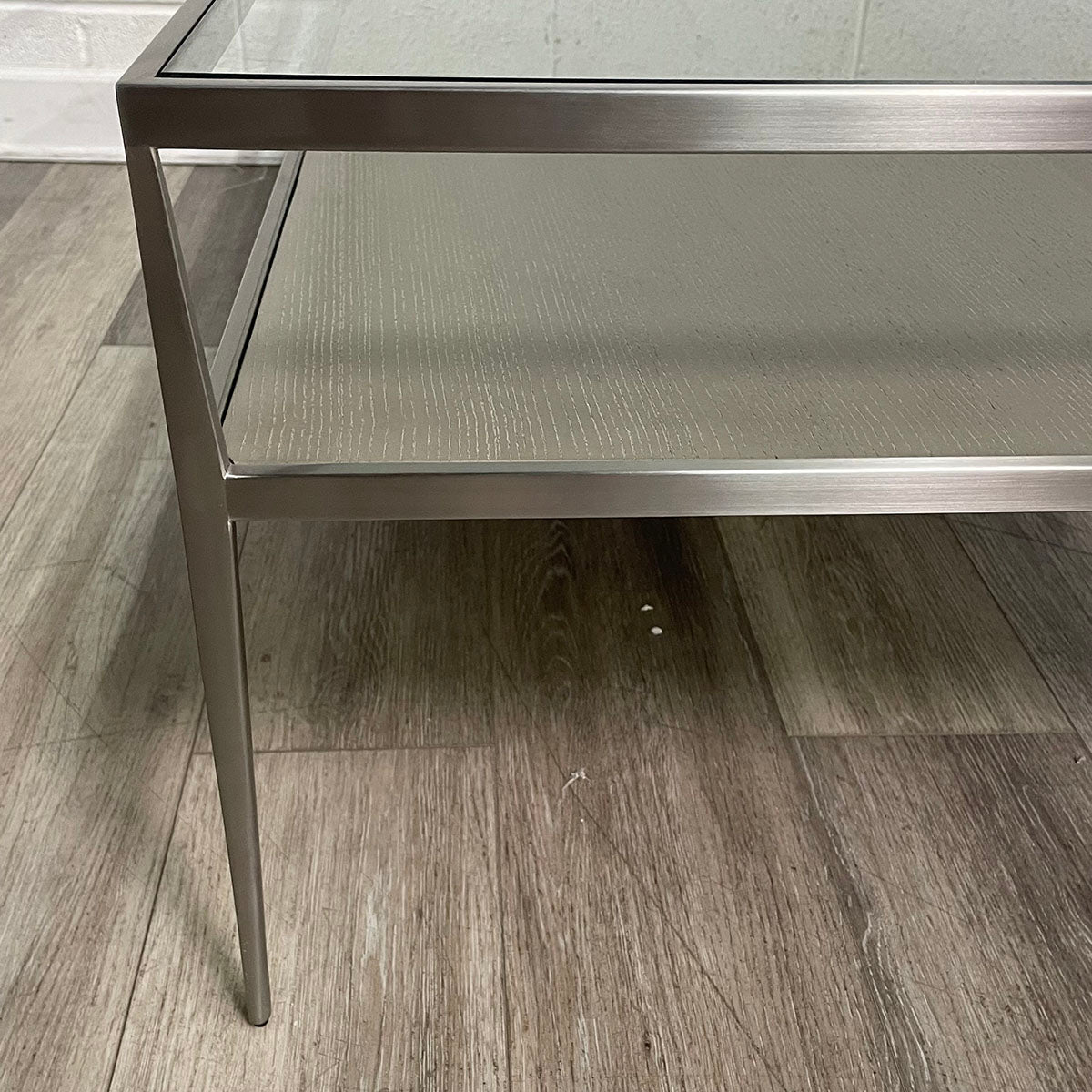 Two-Tiered Glass Coffee Table