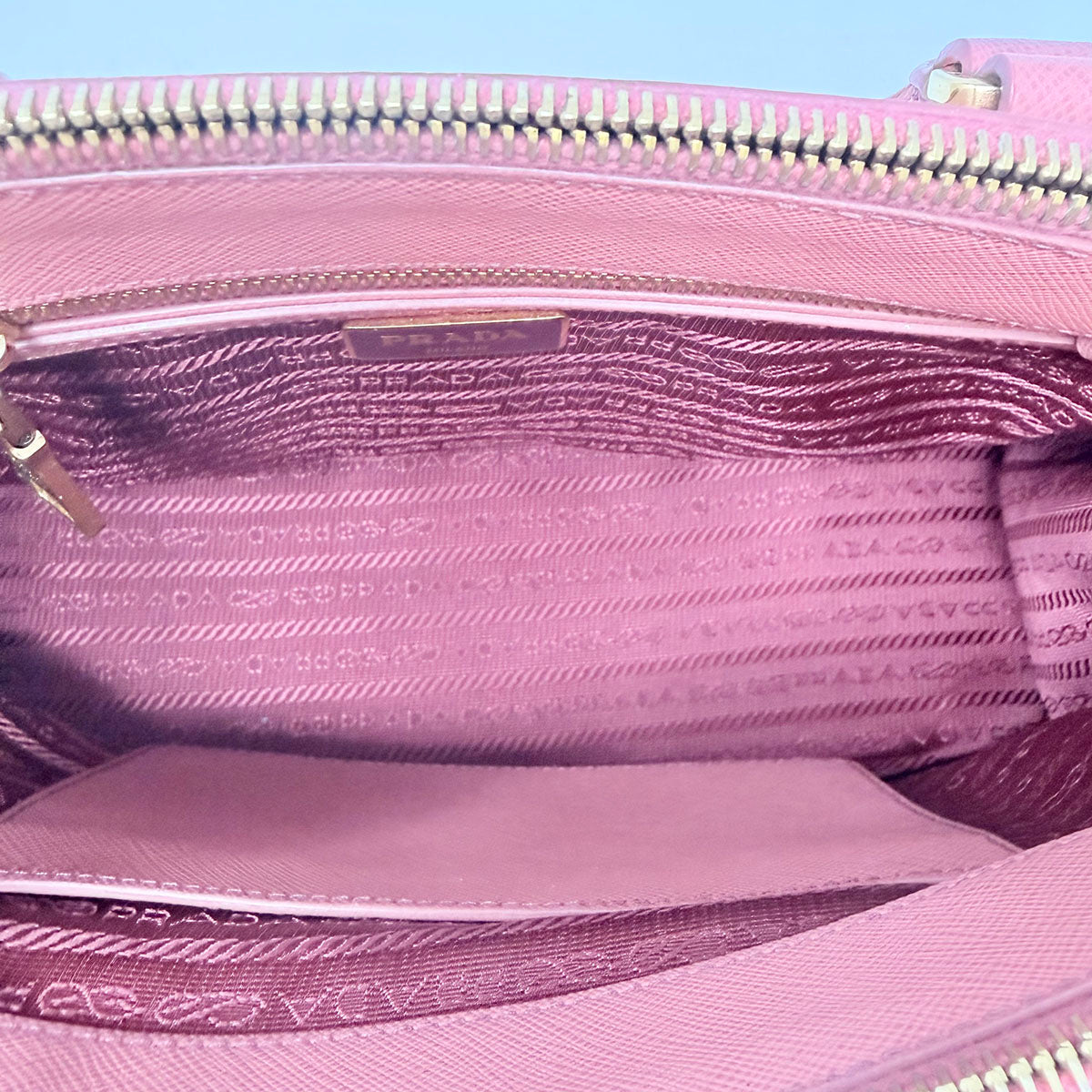 Prada Two Way Saffiano Handle Bag