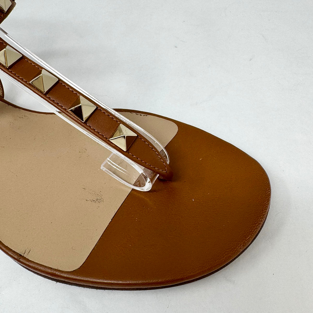 Valentino Rockstud Accent Gladiator Sandals