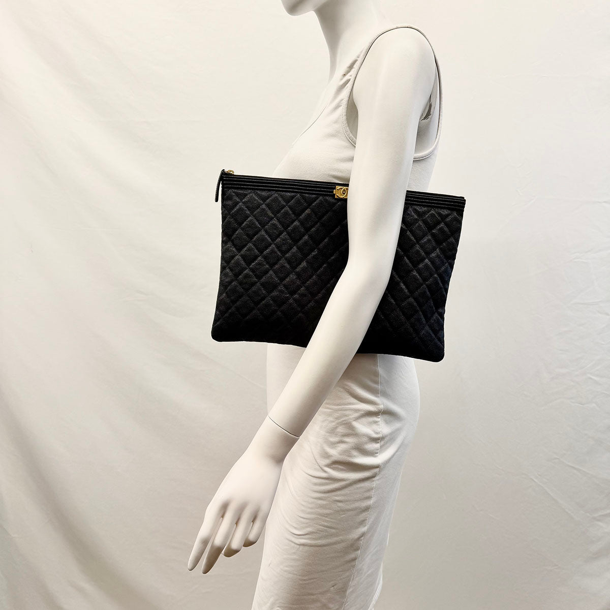 Chanel Quilted Laptop Pouch