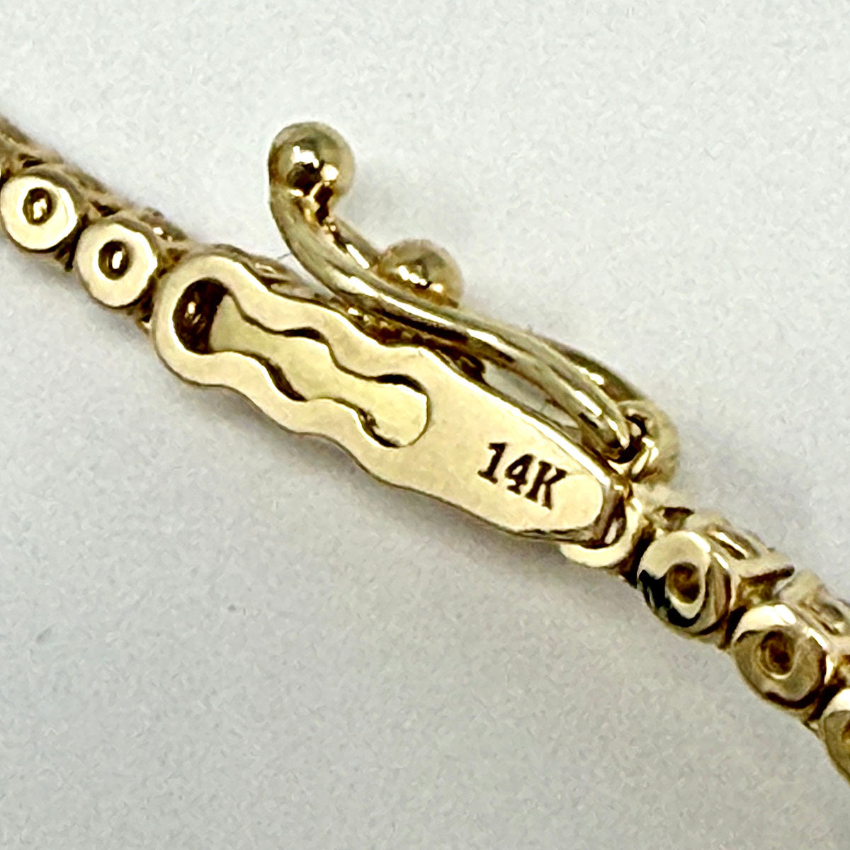 14K Yellow Gold 4.25 ct. Lab Grown Diamond Tennis Necklace