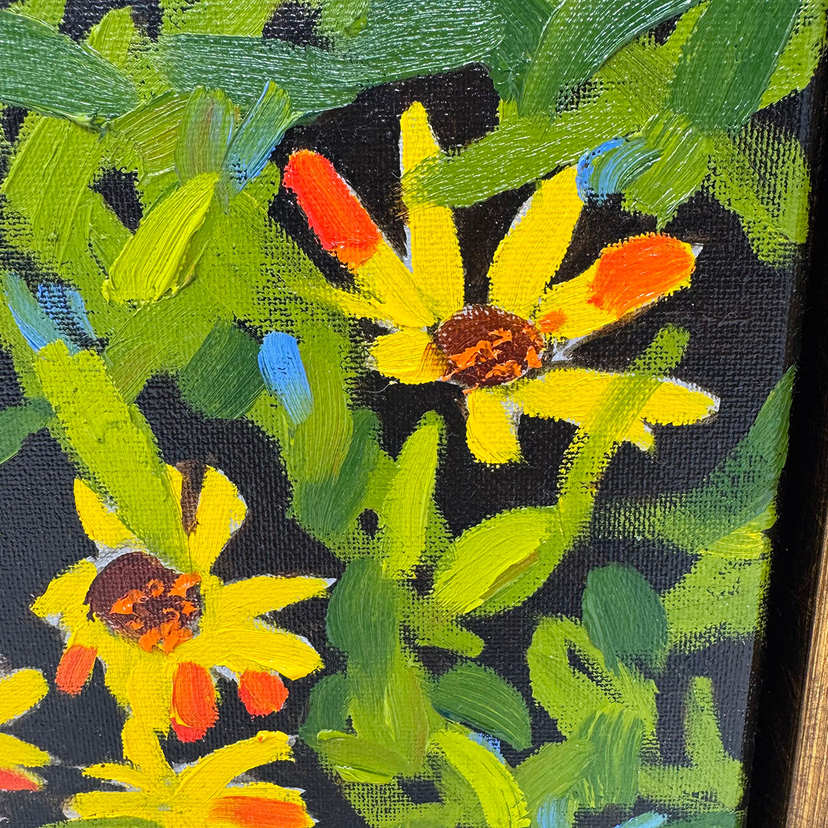 "Yellow Coreopsis" Painting Signed