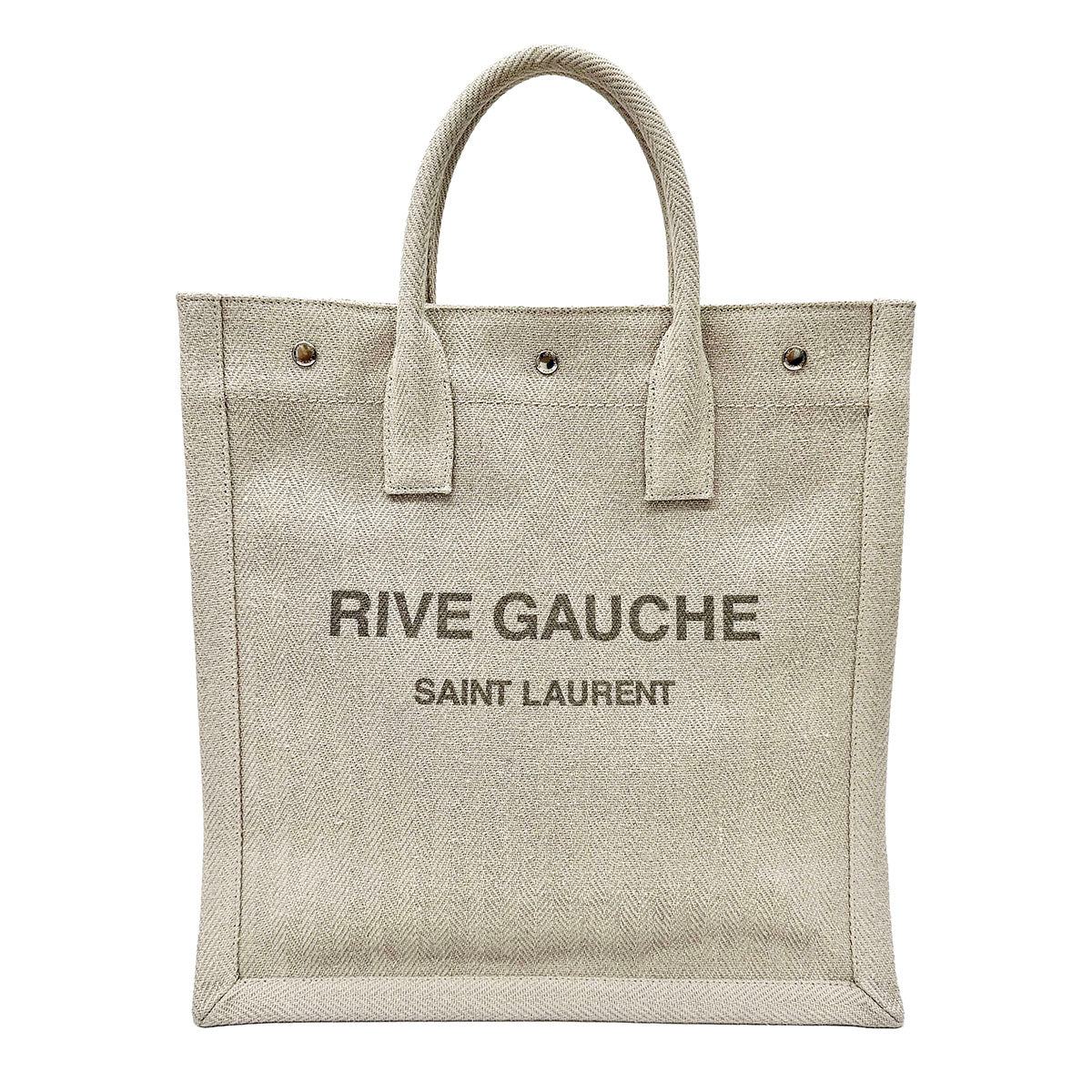 Saint Laurent "Rive Gauche" Canvas Vertical Tote