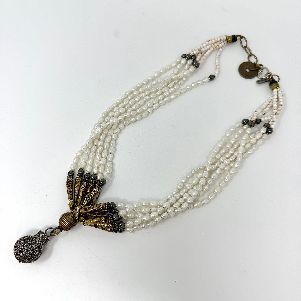 Masha Archer Pearl Necklace