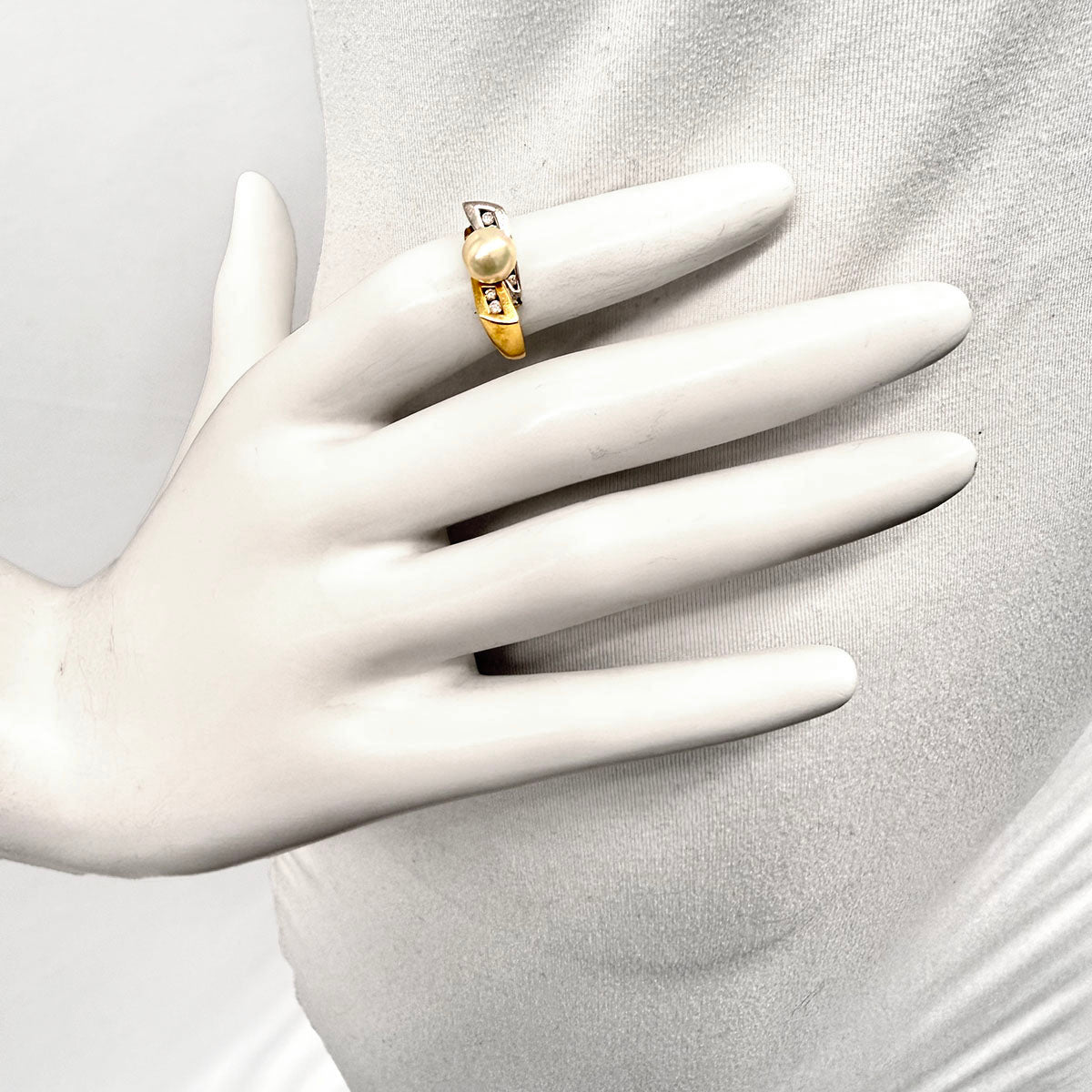 Pearl and Diamond Ring