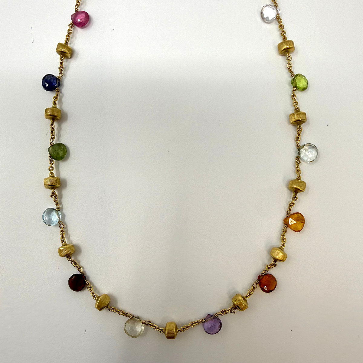 Marco Bicego 18K Gold Necklace with Semiprecious Stones