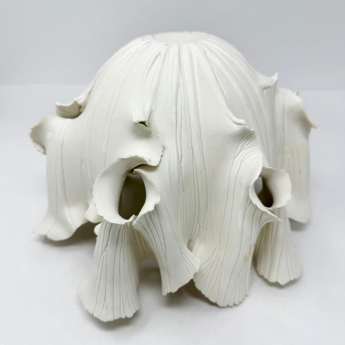 Abstract Sculpture Vase, Signed and Dated 1983