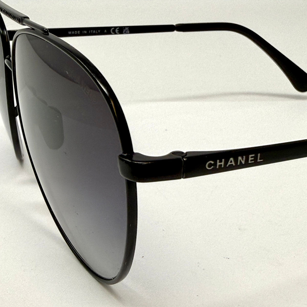 Chanel Oversized Tinted Aviator Sunglasses