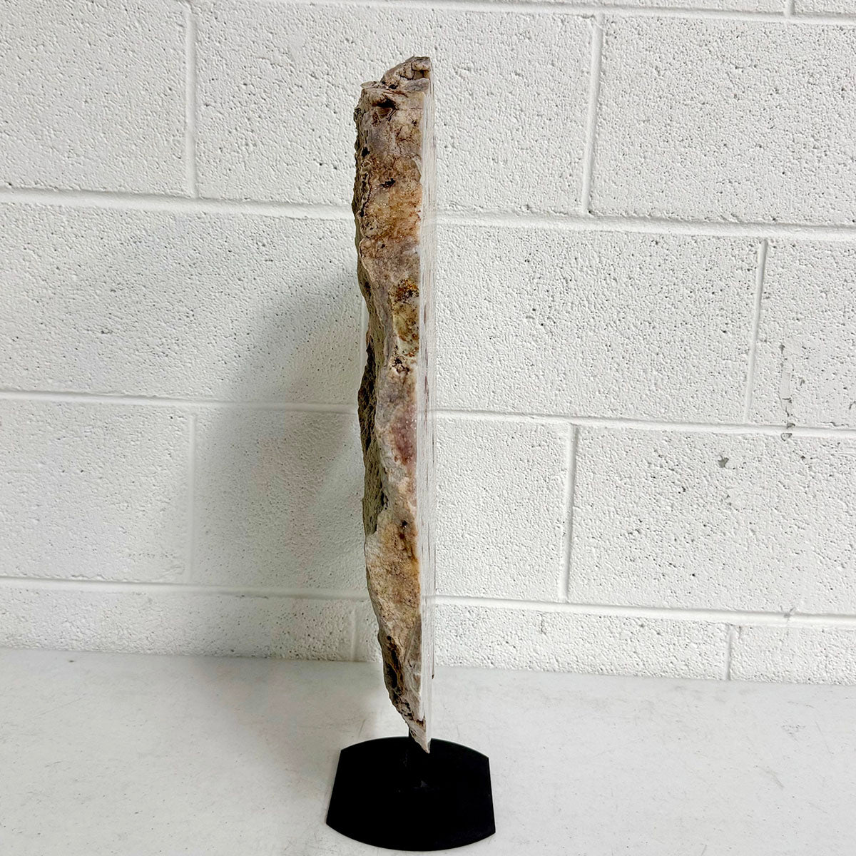 Rose Amethyst Sculpture on a Stand