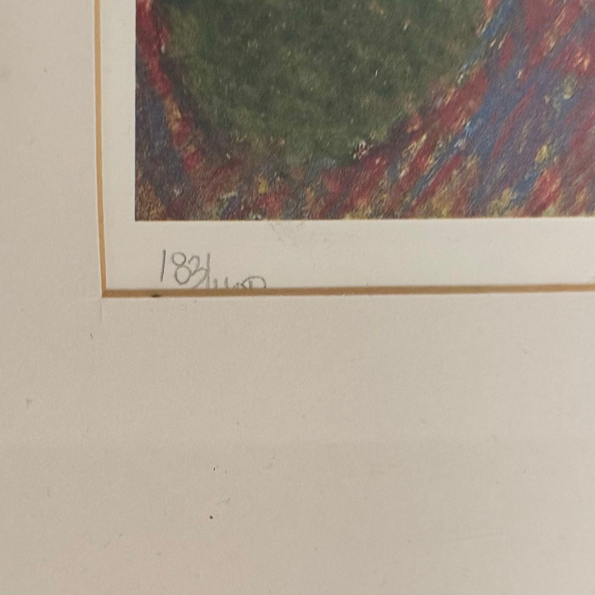 Framed Drawing "Early Fall" Signed