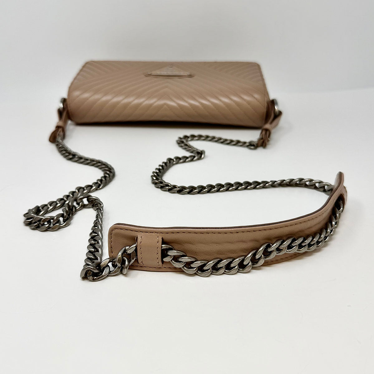 Prada Diagramme Triangle Quilted Crossbody