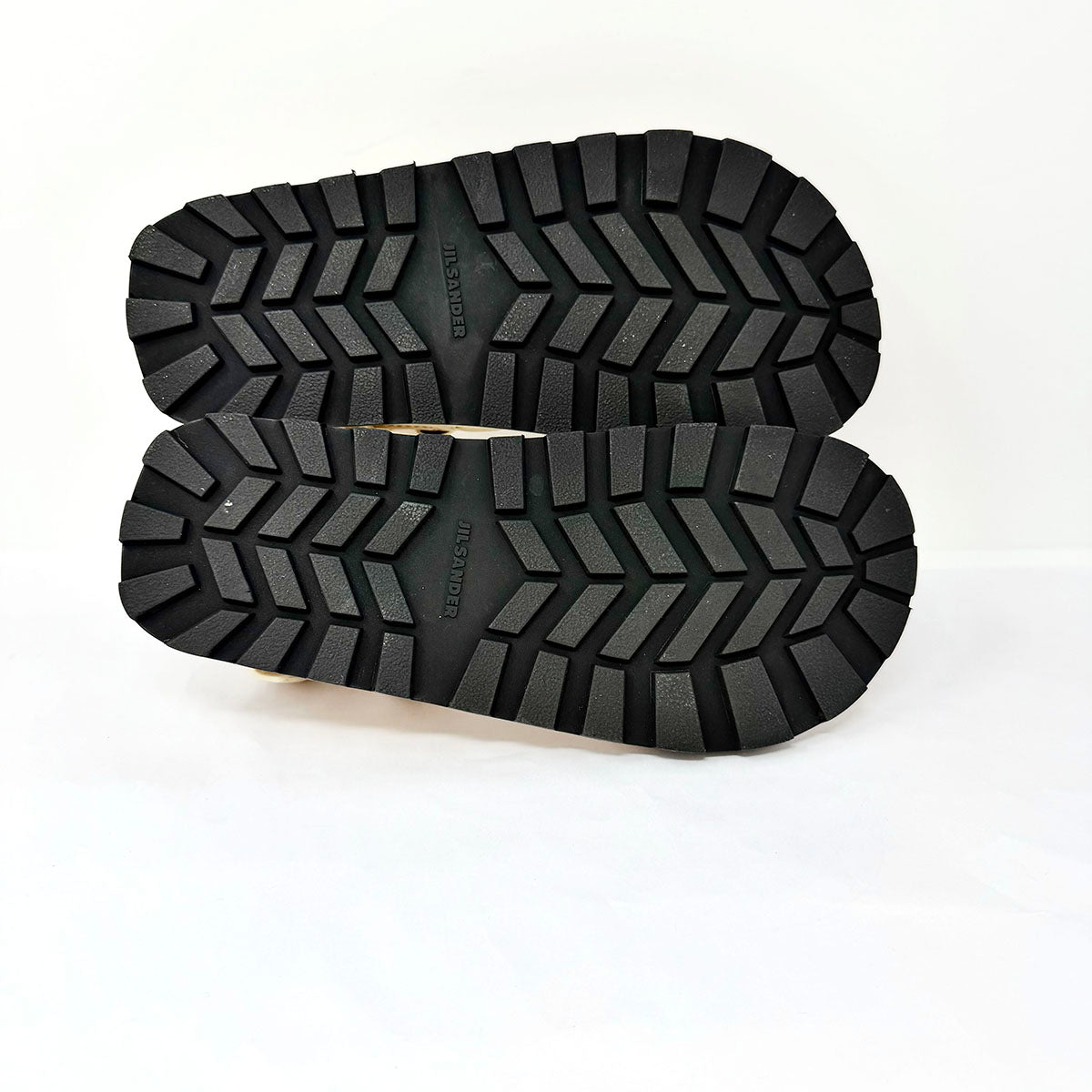 Jil Sander Leather Crossover Flat Sandals
