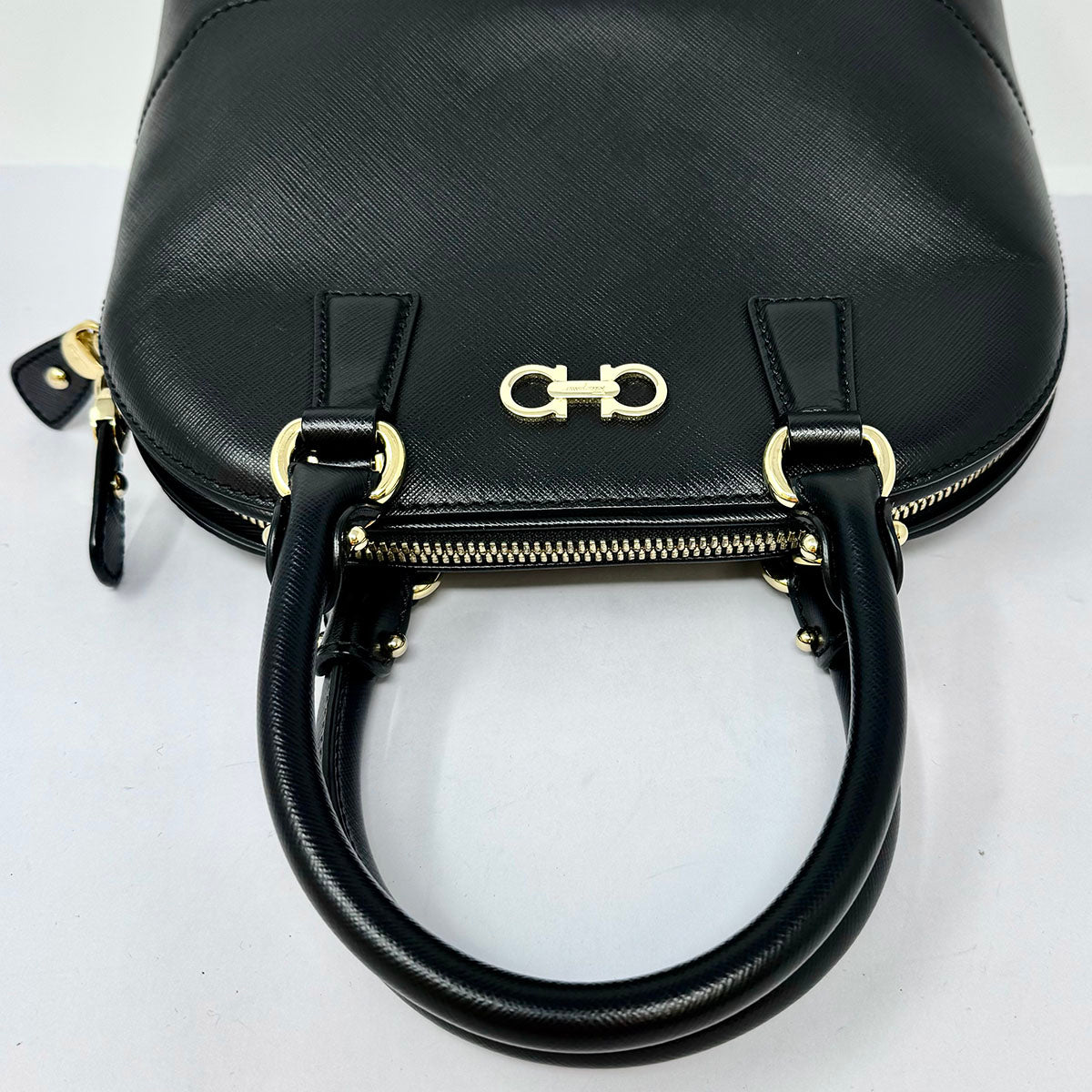 Salvatore Ferragamo Saffiano Dorina Satchel