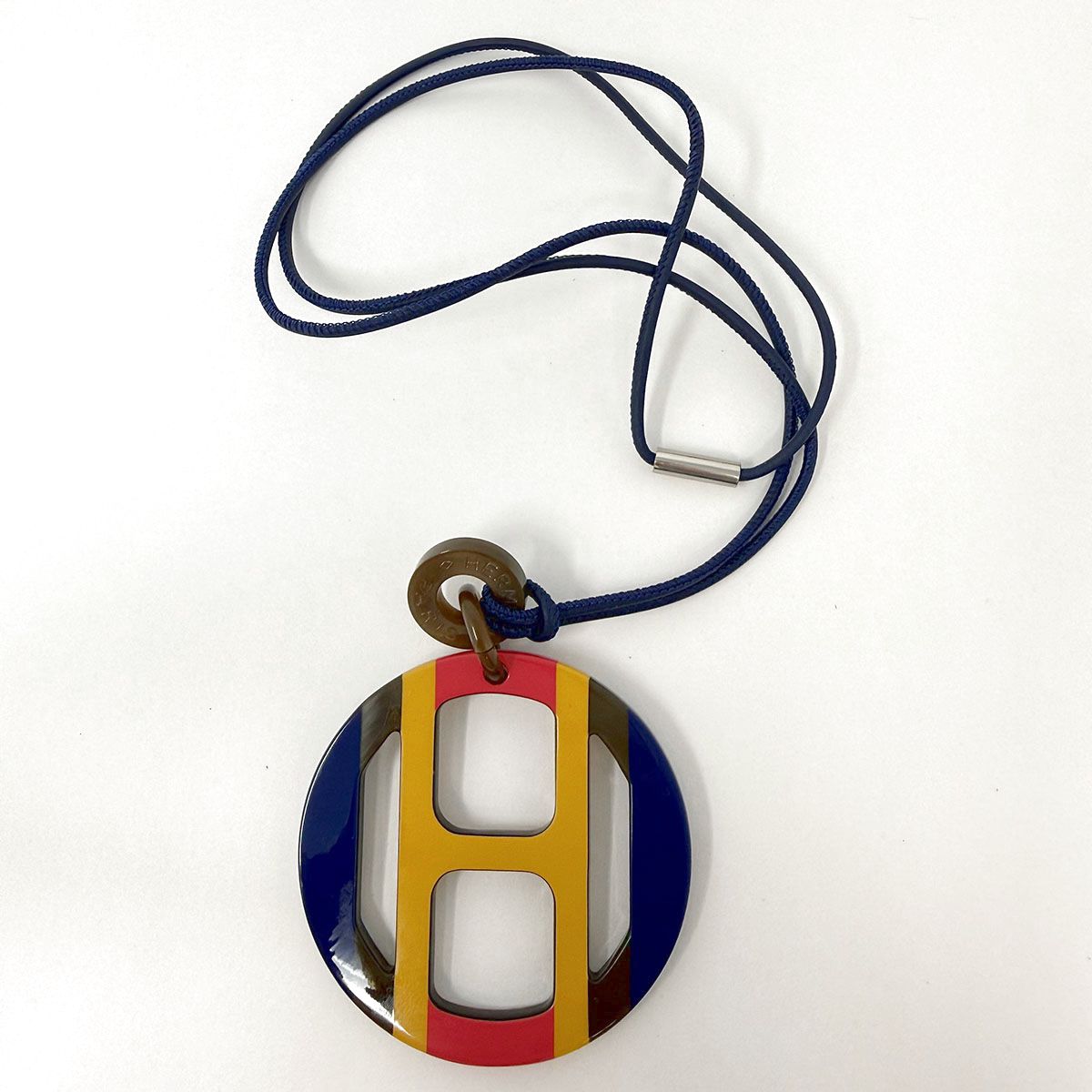 Hermes "H Equipe" Pendant Necklace
