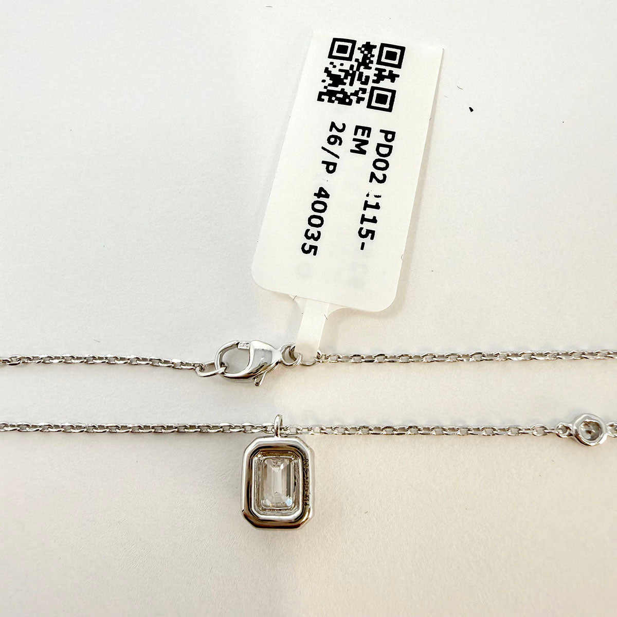Lab Diamond Pendant Necklace