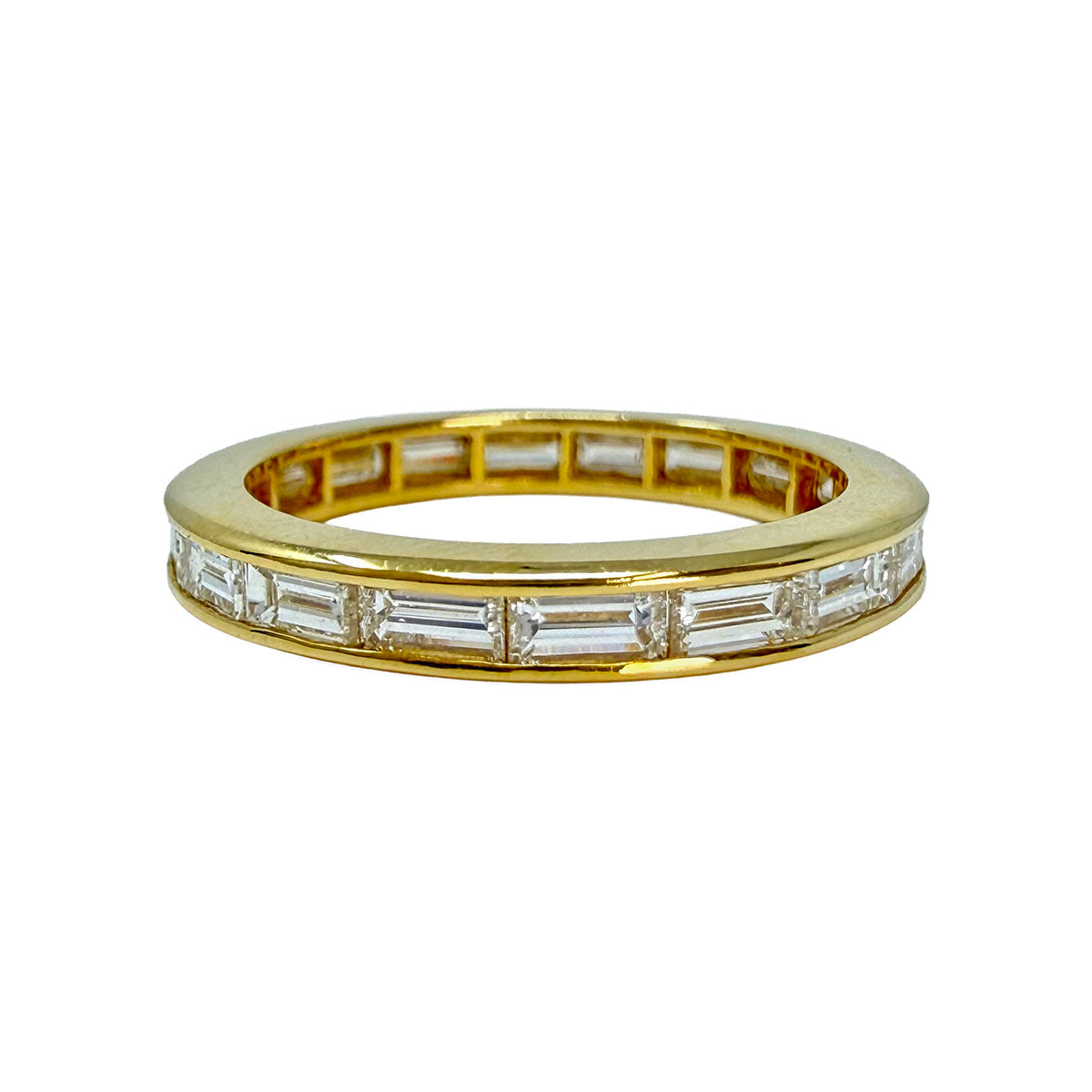 18K Gold Baquette Diamond Ring