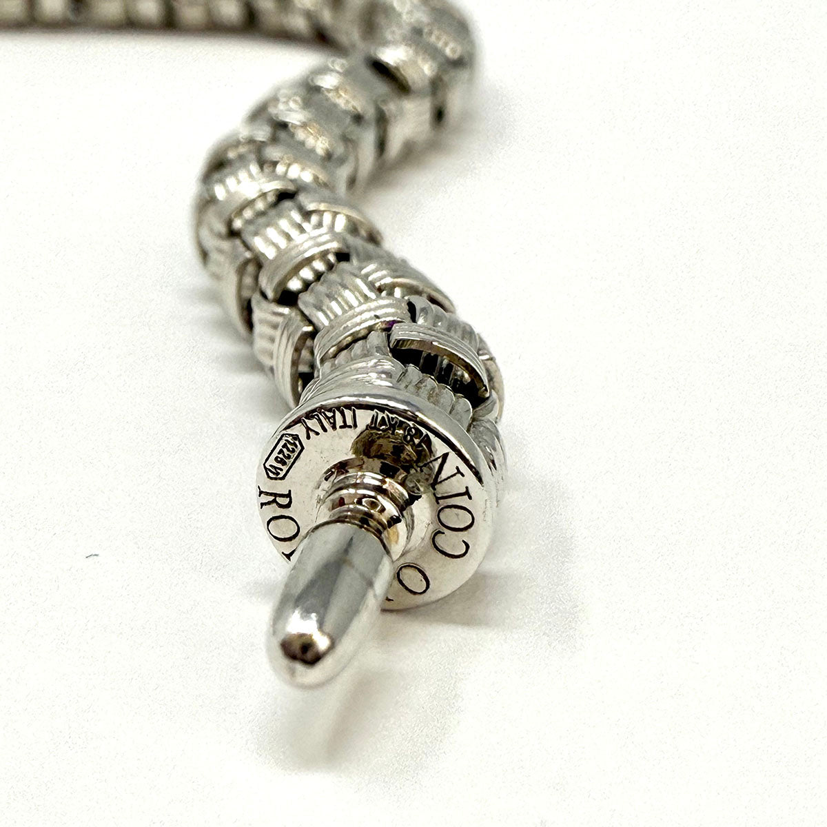 Roberto Coin 18K White Gold "Appassionato" Bracelet with Diamond Clasp