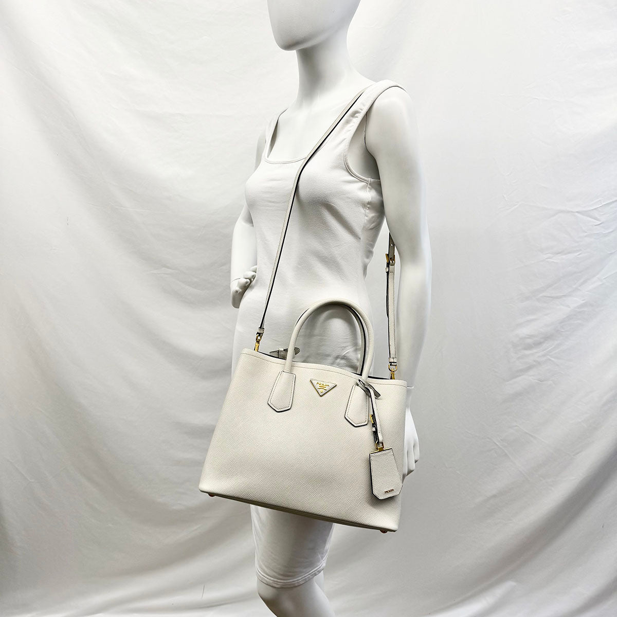 Prada Saffiano Cuir Double Bag