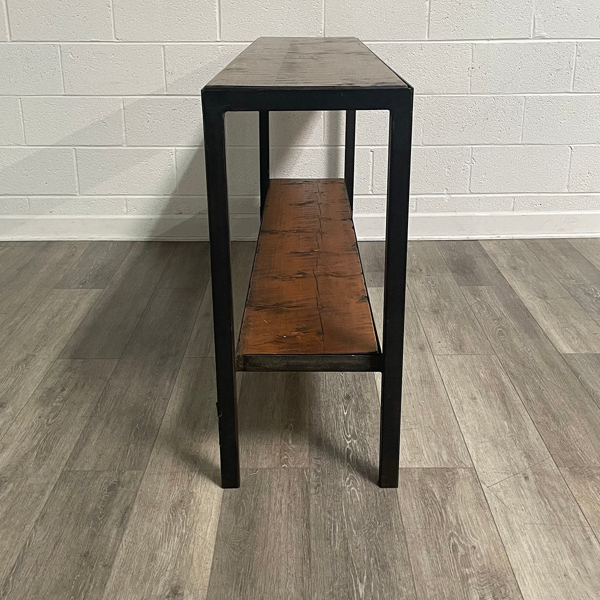 Black Frame Wooden Console Table