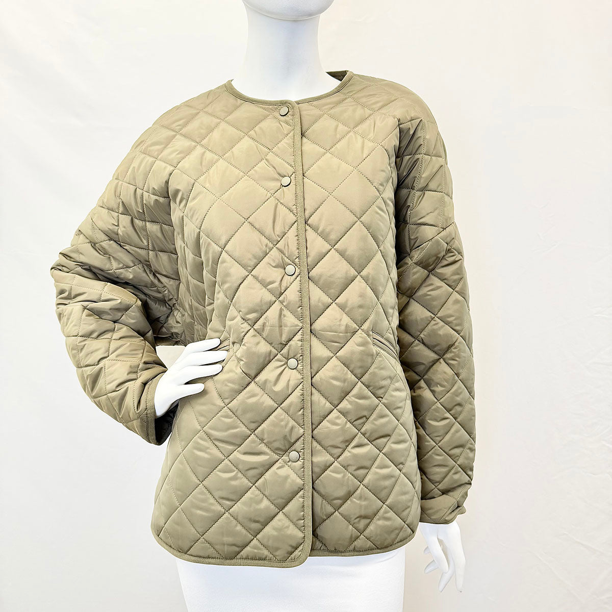 Toteme Collarless Quilted Jacket