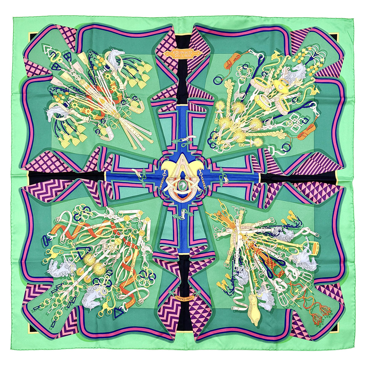 Hermes "Bouquets Sellier" Scarf