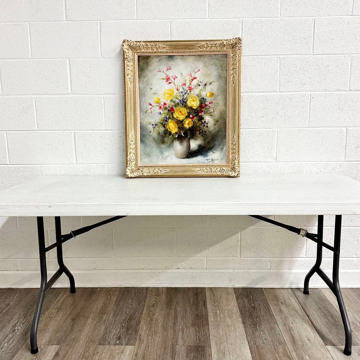 "Still Life with Flowers" Signed